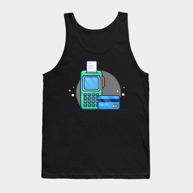 Electronic Data Capture, Receipt, And Bank Card Cartoon (2) Tank Top by Catalyst Labs